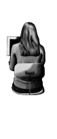 illustration_contact: femme assise de dos face à pc